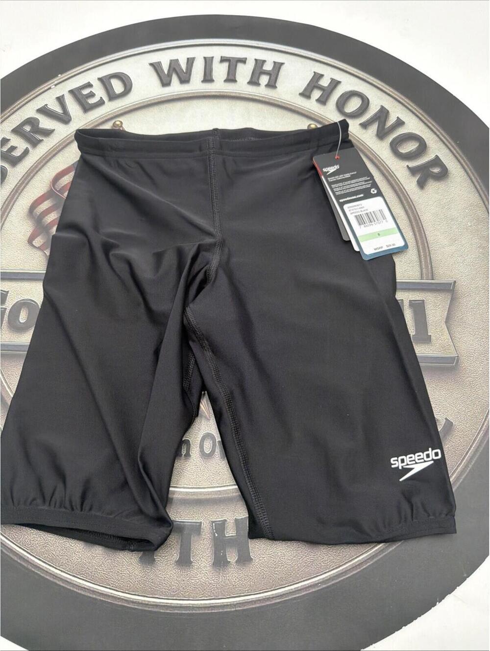 Speedo Boy's Begin to Swim Swimsuit Jammer, Size 8 Black NWT